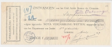 Dokkum - Sappemeer 1917 - Kwitantie
