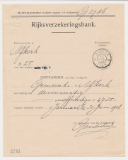 Nijkerk 1906 - Kwitantie Rijksverzekeringsbank