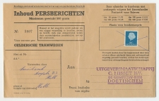 Halle - Doetinchem 1966 - Persbericht Geldersche Tramwegen