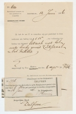 Dalfsen 1886 - Stortingsbewijs postwissel - Nota Amsterdam 