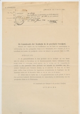Den Ham 1901 - Stortingsbewijs postwissel - Nota Zwolle