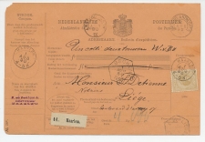Em. 1872 Pakketkaart Haarlem - Belgie 