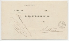 Diepenveen - Trein takjestempel Zutphen - Leeuwarden 1876