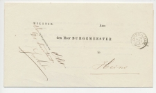 Olst - Trein takjestempel Zutphen - Leeuwarden 1873