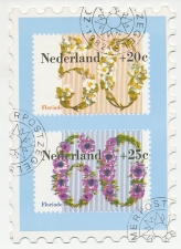 Zomerbedankkaart 1982 - Complete serie bijgeplakt - FDC