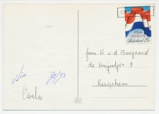 Em. Nederlandse Vlag 1972 - Nieuwjaarsstempel Deventer