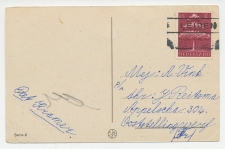 Em Germaanse symbolen 1943 - Nieuwjaarsstempel Leiden