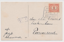 Treinblokstempel : Amsterdam - Enkhuizen V 1916