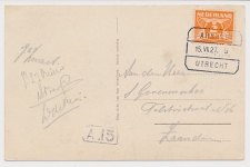 Treinblokstempel : Arnhem - Utrecht G 1927