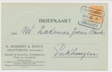 Treinblokstempel : Amsterdam - Enkhuizen IV 1926