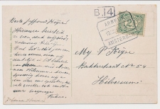 Treinblokstempel : Arnhem - Amsterdam A 1913