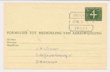 Treinblokstempel : Amsterdam - Zwolle X 1961 