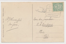 Treinblokstempel : Bentheim - Amsterdam C 1921