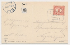 Treinblokstempel : Bentheim - Arnhem D 1913
