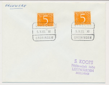 Treinblokstempel : Utrecht - Groningen XI 1966