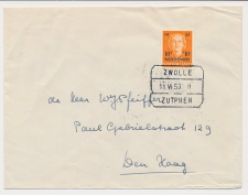 Treinblokstempel : Zwolle - Zutphen H 1953