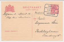 Treinblokstempel : Zwolle - Arnhem C 1912