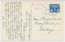 Treinblokstempel : Zwolle - Utrecht E1 1937