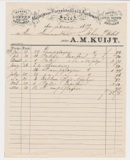 Nota Sneek 1879 - Handel in Lompen en Beenderen - Oud Ijzer