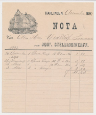 Nota Harlingen 1894 - Schip