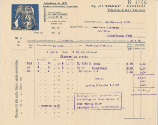 Nota Nunspeet 1925 - Veluvine - Verven - Vernissen -Hond Bulldog