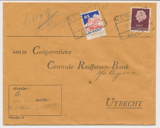 Treinbrief Abcoude - Utrecht 1955