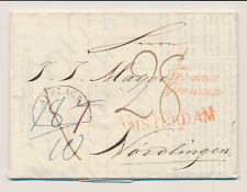 Amsterdam - Nordlingen Duitsland 1828 - Franco Grenzen