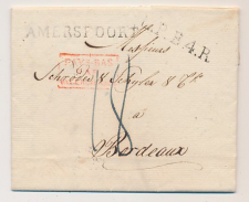 Amersfoort - Bordeaux Frankrijk 1828 - Pays-Bas Par Valenciennes