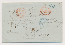 Amsterdam - Parijs Frankrijk 1839 - 2 Pay-Bas / Valnes 2 - A.E.D