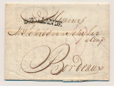 Amsterdam - Bordeaux Frankrijk 1792 - D Hollande