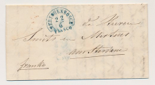 Halfrond-Francostempel s Hertogenbosch - Amsterdam 1850