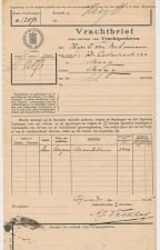 Vrachtbrief Staats Spoorwegen Gouda - Den Haag 1915