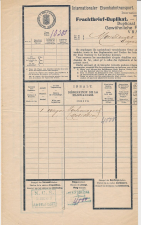 Vrachtbrief Staats Spoorwegen NCS Amersfoort - Zwitserland 1908