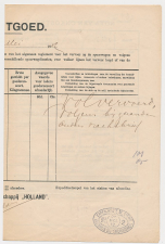 Particuliere Vrachtbrief H.IJ.S.M. Amsterdam - Den Haag 1912