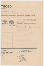 Particuliere Vrachtbrief S.S. Amsterdam - Den Haag 1910