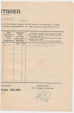 Particuliere Vrachtbrief S.S. Amsterdam - Den Haag 1910