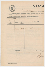 Vrachtbrief Staats Spoorwegen Den Haag - Nijmegen 1912