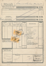 Vrachtbrief / Spoorwegzegel N.S. Den Haag - s Hertogenbosch 1931