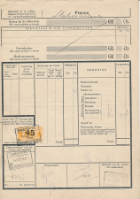 Vrachtbrief / Spoorwegzegel N.S. Eindhoven -s Hertogenbosch 1931