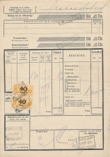 Vrachtbrief / Spoorwegzegel N.S. Nijmegen - s Hertogenbosch 1931