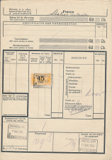 Vrachtbrief / Spoorwegzegel N.S. Eindhoven -s Hertogenbosch 1931