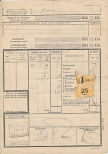 Vrachtbrief / Spoorwegzegel N.S. Woerden - s Hertogenbosch 1931