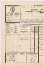 Internationale Vrachtbrief H.IJ.S.M. Twello - Belgie 1935