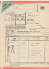 Part.Internationale Vrachtbrief Amsterdam - Belgie 1940 - Etiket