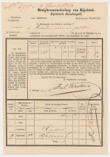 Fiscaal - Aanslagbiljet Warmond - Haarlemmermeer 1862