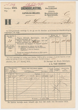 Aanslagbiljet Haarlemmerliede - Spaarnwoude 1872
