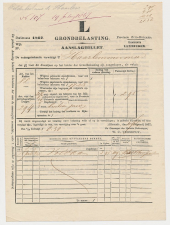 Aanslagbiljet Leimuiden - Haarlemmermeer 1867