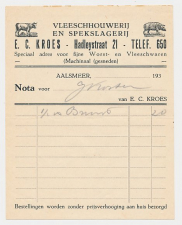 Nota Aalsmeer 193. - Vleeschhouwerij - Slagerij