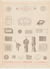 Nota Amsterdam 1894 - Peck & Co. Metaalwaren  - Ramen etc.