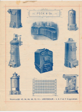 Nota Amsterdam 1912 - Peck & Co. Metaalwaren - Kachels etc.